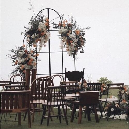 Wedding Arch Backdrop Screen Flower Stand Ceremony Party Home Decoration Metal Wrought Iron Stage Background