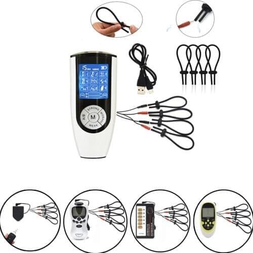 ​Electro Shock Penis Ring Electrical Stimulation Physiotherapy Cock Ring Penis Extender Enlargement Sex Toys For Man Masturbator