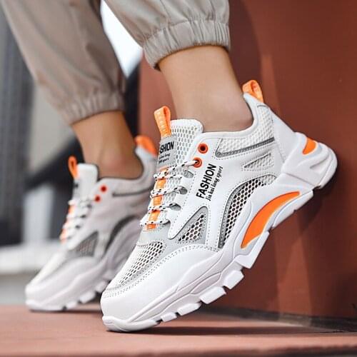 Summer Fashion hollow Mens casual sneakers breathable mesh soft durable sports running shoes new trend mens shoes