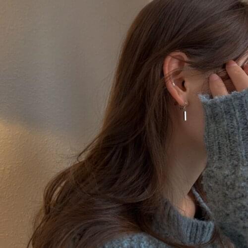 2021 New Classic Geometric Metal Dangle Earring Korean Women Fashion Jewelry Personality Tassel Ear Accessorice Party Bijoux