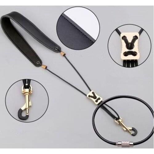 New Neck strap saxophone leather strap Alto saxophone Tenor soprano saxophone universal strap