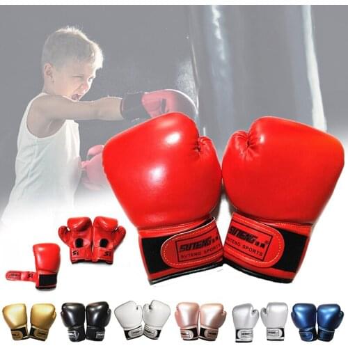 3-11 Years Kids Boxing Gloves Muay Thai Fight Sanda Training Mitts Gear Sanda Training Adults Kids Equipment Karate Sanda