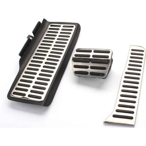 TAIHONGYU Car-styling Stainless Steel Sports Fuel Brake Pad Foot Rest AT Pedal fit for VW Golf MK6 Jetta MK5 Octavia 2007-13