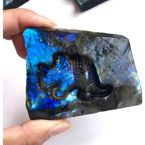 Natural labradorite hand carved gemstone animals polished quartz crystals minerals fine home decoration