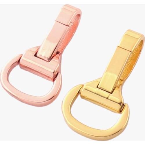 Rose Gold Swivel Clasp Metal Snap Claw Trigger Hook Push Gate Lobster Clasp Purse Clasp Key Chain Webbing clasp Hardware Jewelry