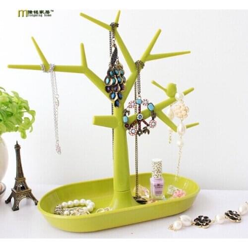 1PC Bird tree branch shape key storage rack jewelry organizer plastic storage shelving hanger for keys earring display OK 0086