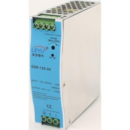 High quality CE ROHS EDR-120-24 switching power supply