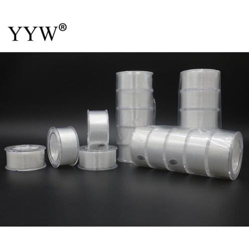 0.2/0.25/0.3/0.35/0.4mm Plastic Transparent Cord Resin Crystal Nonelastic Fish Line Thread For Jewelry Making Bracelet Supplies