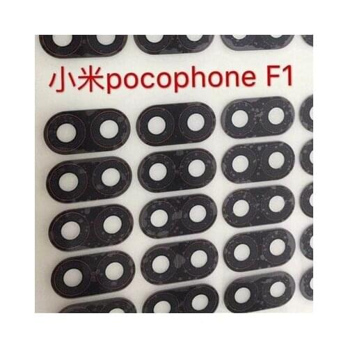 1 PCS Original Camera Glass lens For Xiaomi pocophone F1 Rear Back Camera Glass Lens Cover Replacement Repair Spare Parts