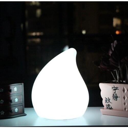 D18*H21cm RGBW LED Table Lamp 16 color changing Rechargeable battery operated for Christmas Eve Decoration free shipping 1pc