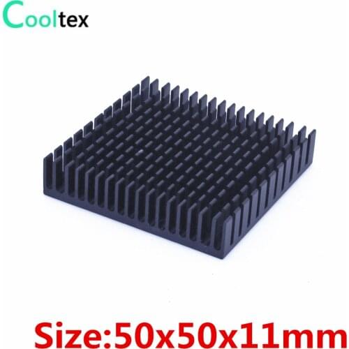 10pcs/lot 50x50x11mm Aluminum HeatSink Heat Sink radiator for electronic Chip RAM IC cooler cooling