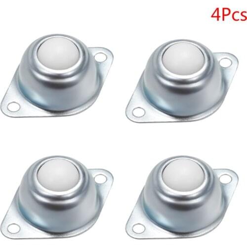 4PCS Universal Nylon Roller Ball Transfer Bearing Caster Round Bull Wheel M7DA