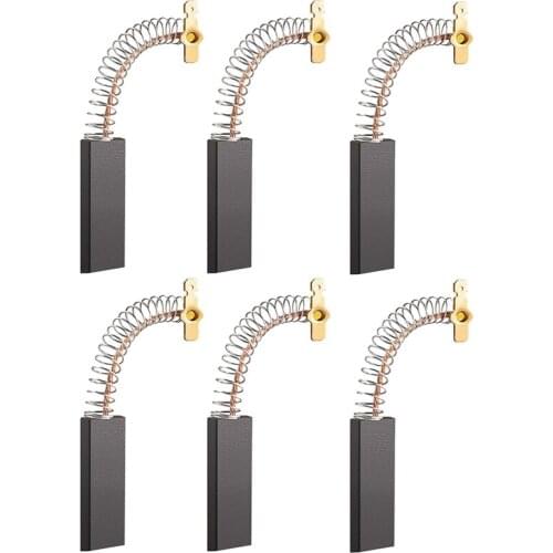 6 Pack Carbon Brushes Compatible with Washing Machine Motor Brush Replacement Part for Washer Siemens WM, WXB, WXL, XLM