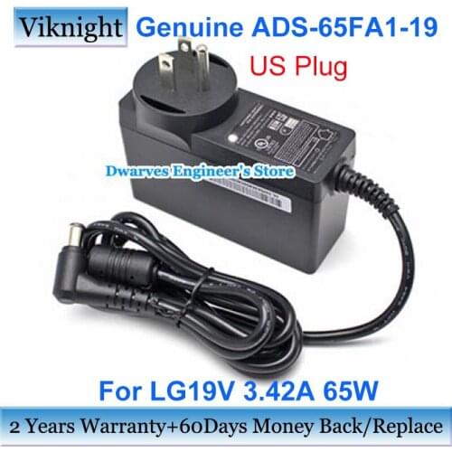 US Adapter 19V 3.42A For LG TV MONITOR Charger 27HJ712C 28LB490U-ZH 26LN4500 15Z980-U AAS5U1 22V240 PH450UG E2750VR-SNV PF50KS