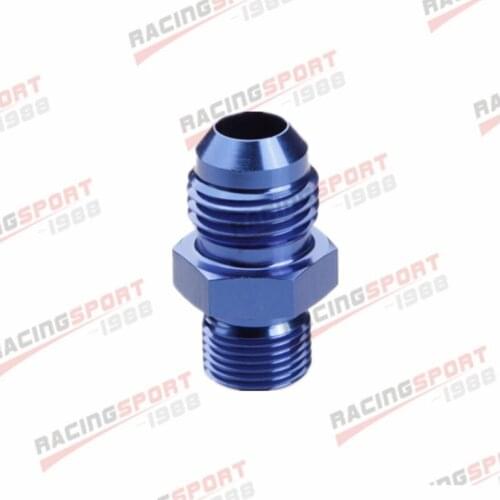 AN10 10AN To 1/2'' NPT Straight Adapter Pipe Fuel Oil Air Fitting Blue