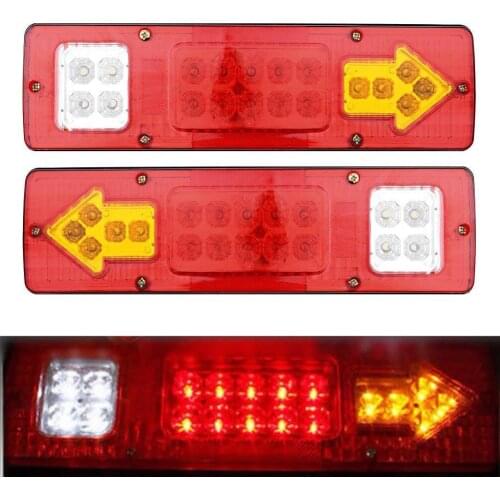 Free Shipping Car Styling 2pcs 19 LED Car Truck Trailer Rear Tail Stop Turn Light Indicator Lamp 12V Drop shipping
