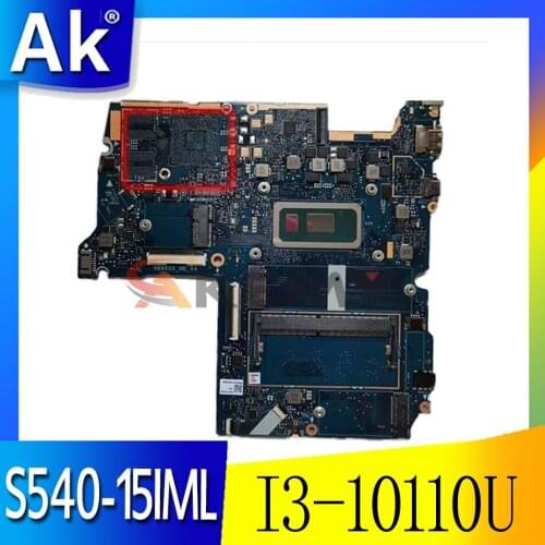 For Lenovo Ideapad S540-15IML Mainboard Motherboard 81NG CPU I3-10110U RAM:4G FRU:5B20S42997 100% Test Ok