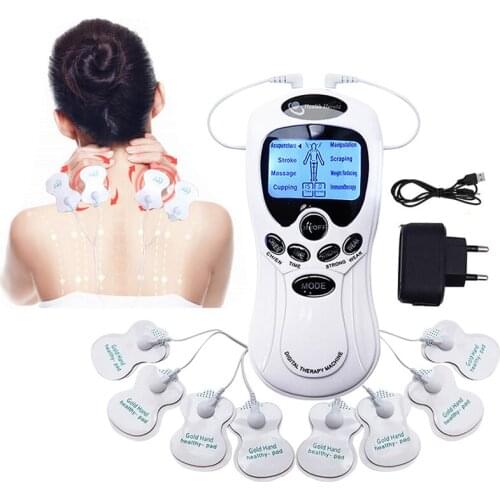 Electric Body Massage Pulse Tens Acupuncture Digital Therapy Machine Neck Back Massager Muscle Stimulator Therapy Slimming Relax