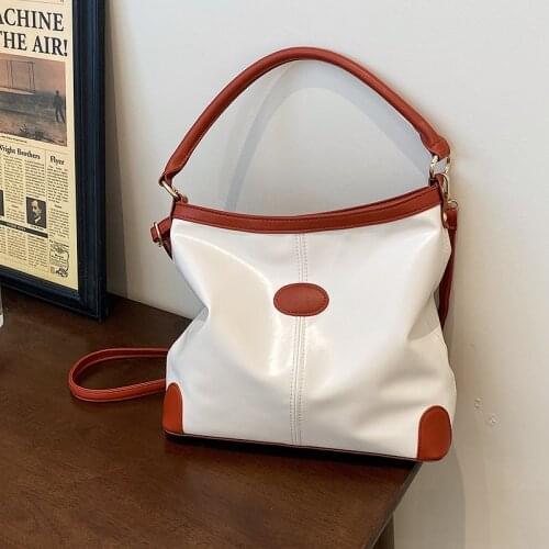 FUNMARDI Female Underarm Shoulder Bags Fashion Patchwork Designer Women Handbags Soft PU Leather Crossbody Bags Tote WLHB2465