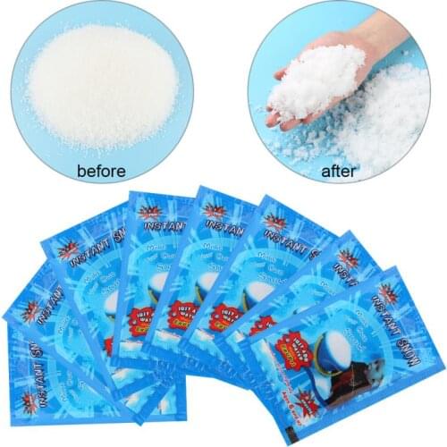 1pc Artificial Snowflakes Decorations For Christmas Wedding Party Artificial Snow For Kids Toy Fake White Snow Decoration Supply