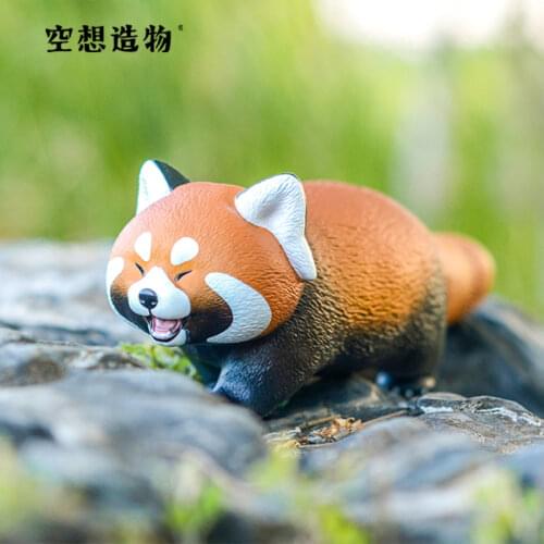 Exquisite and cute genuinehappy red panda original utopia creation cat bell Uncle Fujima hand ornaments doll gift box decoration