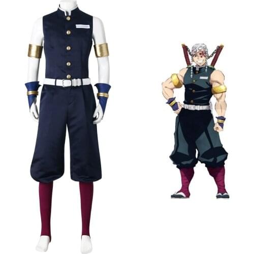 Demon Slayer Uzui Tengen Costume Kisatsutai Cosplay Uniform Kimetsu no Yaiba Tengen Cos Clothes anime Cosplay Outfits
