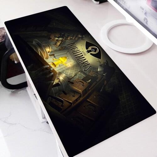 Anime Little Nightmares Mouse Pad Xl PC Gamer Cabinet Deskpad Setup Gamer Accessories Mousepad Gaming Diy Keyboard Table Mat