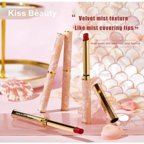Mist Velvet Lip Glaze Air Texture Waterproof Sweatproof No Makeup No Fading Lipstick Lip Gloss Long-lasting Makeup TSLM1