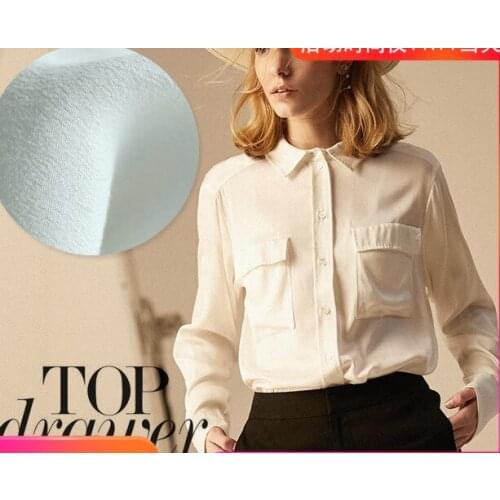 Man silk nissan pure color texture comfortable fabrics fashion fabric silk imitate crepe de chine