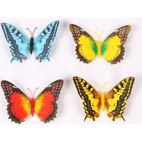 Wall Sticker Home Butterflies Decor Mural In The Nursery Living Room Decoration Accessories on Cabinet Refrigerator refrigerator