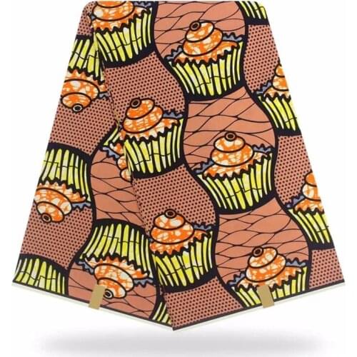 Veritable High Quality Ankara Style Dress Material Fabrics By The Meter 100%Real Wax Original African Print Cotton Fabric 6 Yard