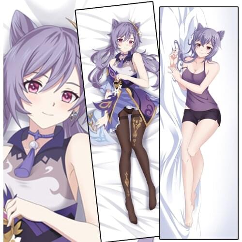 Wholesale Price Game Genshin Impact Keqing Body Pillow Case Cute Anime Dakimakura Cover Women Pillow Cases Home Decor Gift