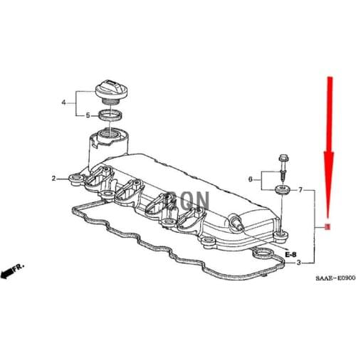 Valve cover gasket 2008-Hon daF ITJ AZZ Cylinder head cover and cylinder head rubber gasket valve cover repair kit