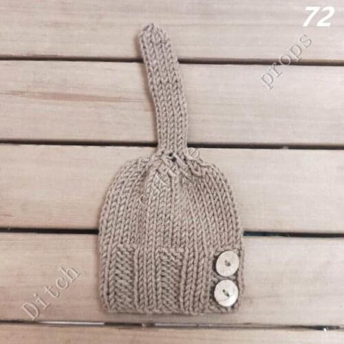 Newborn photography props, milk cotton hat Handcraft Baby hand Knit Mohair Bonnet Baby Photography Props
