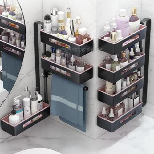 Toilet Racks, Bathroom Vanities, Cosmetics, Wall-mounted Sinks, Punch-free Toilet Storage Shelves Artifact