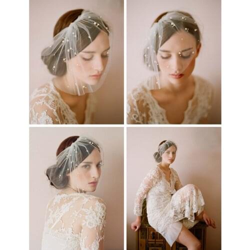 Wedding Bridal Birdcage Face Veil Fascinator Evening Party Veils With Comb