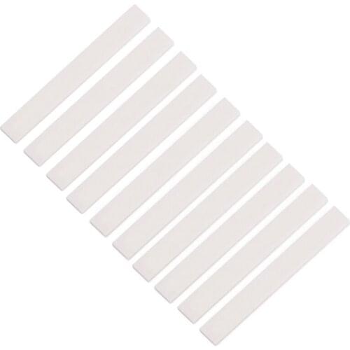 10PCS Bone Guitar String Bridge Saddle Blanks For Acoustic Classical Guitar Mandolin Banjo Ukulele Handmade DIY