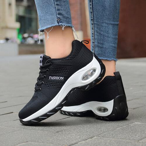 Women Platform Shoes Breathable Lightweight Sneakers For Cushion Woman Fashion Female Casual Tenis Zapatillas Mujer Plataforma