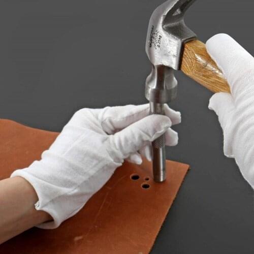 12 Pcs Round Hollow Punch Set Chromium Leather Puncher Kit Cutting Tool for Watch Bands, Leather, Belts, Canvas, Paper, Plastics