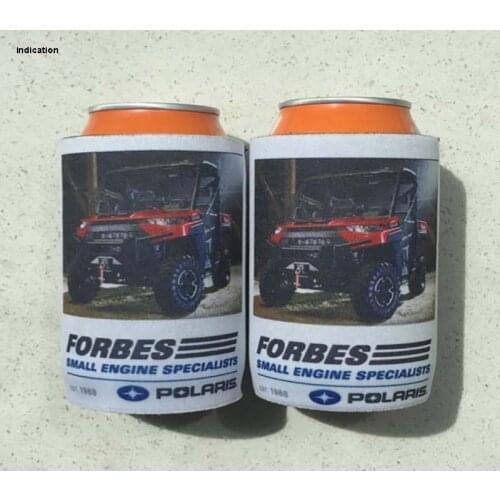 200pcs Custom Logo Stubby Holder Sublimated Coolers Can Cover Wedding Gift Customize Small Beer Cooler Bag Thermal Ice Packs