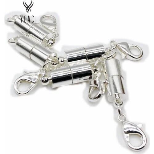 Promotion Cabochon Chain Free Shipping Diy 50pcs 7mm Plated Magnetic Bracelet Necklace Clasps Link Lobster Buckle,fashion