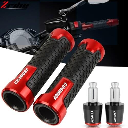 Motorcycle Accessories 7/8" 22MM Handlebar Hand Grips Handle Bar Ends Cap For HONDA CB400SF CB400 CB 400SF 1999-2007 2006 2005