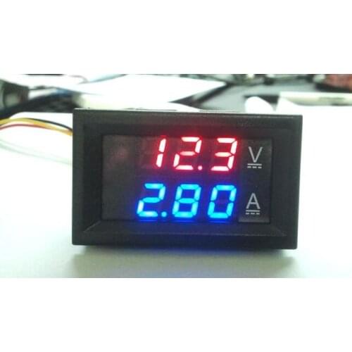 BY32A FY32A 400V 100A double display digital voltage ammeter LED dc double header with fine-tuning with shunt