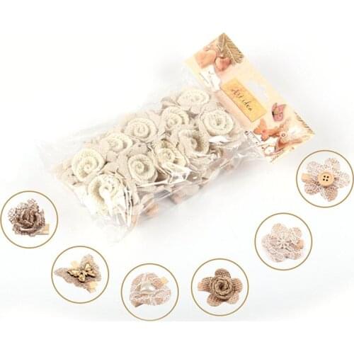 1set Wooden Clip Clothes Peg Rustic Lovely Burlap Butterfly Craft For Shabby Chic Vintage Wedding Party Decor