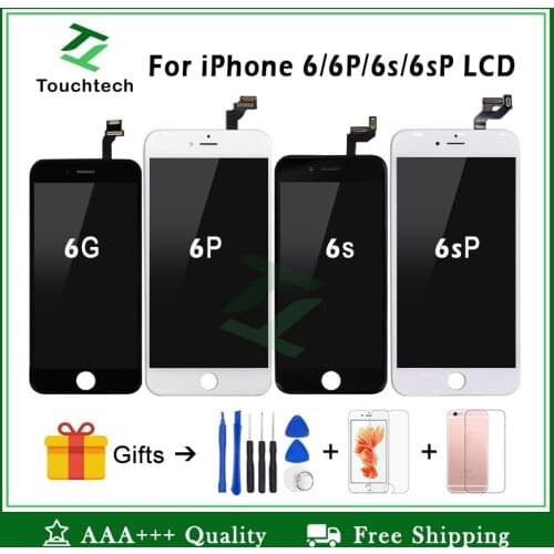 White&Black 100% OEM Screen For iPhone 6 6 Plus 6s Plus X LCD Screen Replacement Display with 3D Touch Screen Digitizer Assembly