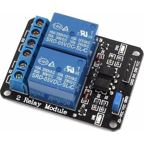 5V Two 2 Channel Relay Module With optocoupler For PIC AVR DSP ARM Arduino