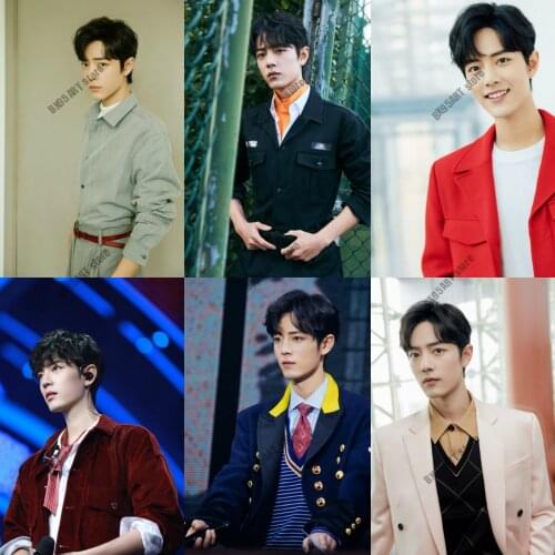 Xiao Zhan Canvas Painting Film and Television Singer Wall Art Posters and Prints Mo Dao Zu Shi Pictures for Living Room Decor