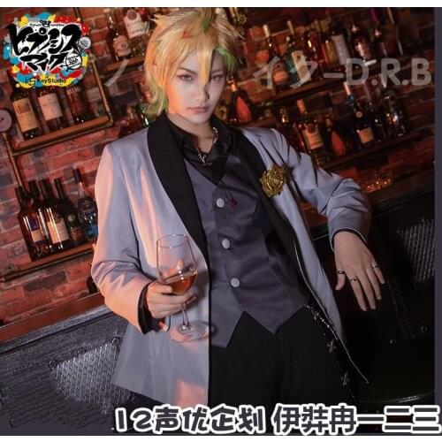 Hypnosis Mic Division Rap Battle Hifumi izanami Matenrou Cosplay Costume Full Set Costume Wig Microphone Adult Size