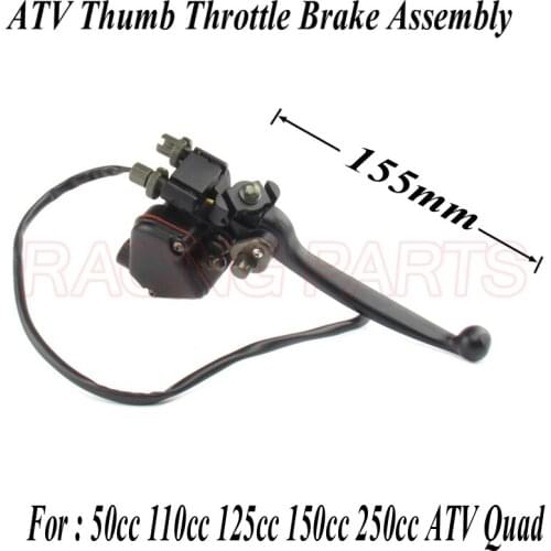 ATV Thumb Throttle Brake Assembly Wth Double Brake Switch Throttle Control 50cc 110cc 125cc 150cc 250cc ATV Quad Freeshipping