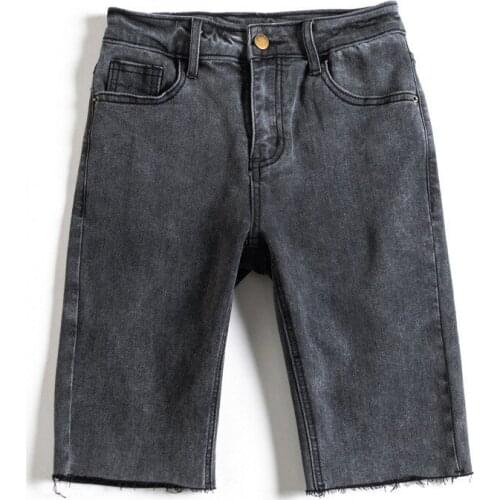 Summer Fashion High Waist Women Cycling Denim Shorts Plus Size 5XL Girls Short Jeans Pants Skinny Slim Vintage Biker Shorts